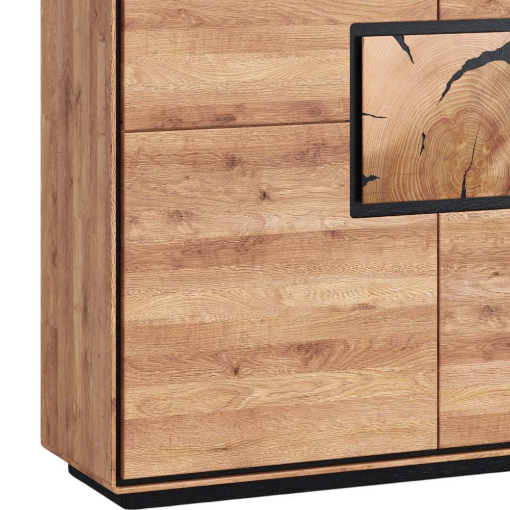 Wohnzimmer Schrank mit Hirnholz Applikation - Shipper