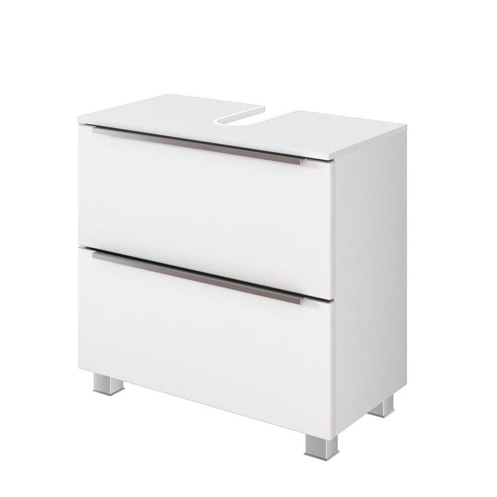 60x55x35 Waschbeckenschrank mit Klappe & Schublade - Livendas I