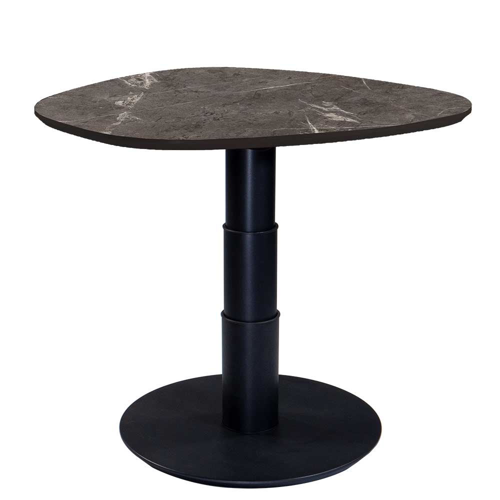 Couchtisch mit HPL in Marmor Optik dunkel - Hannah