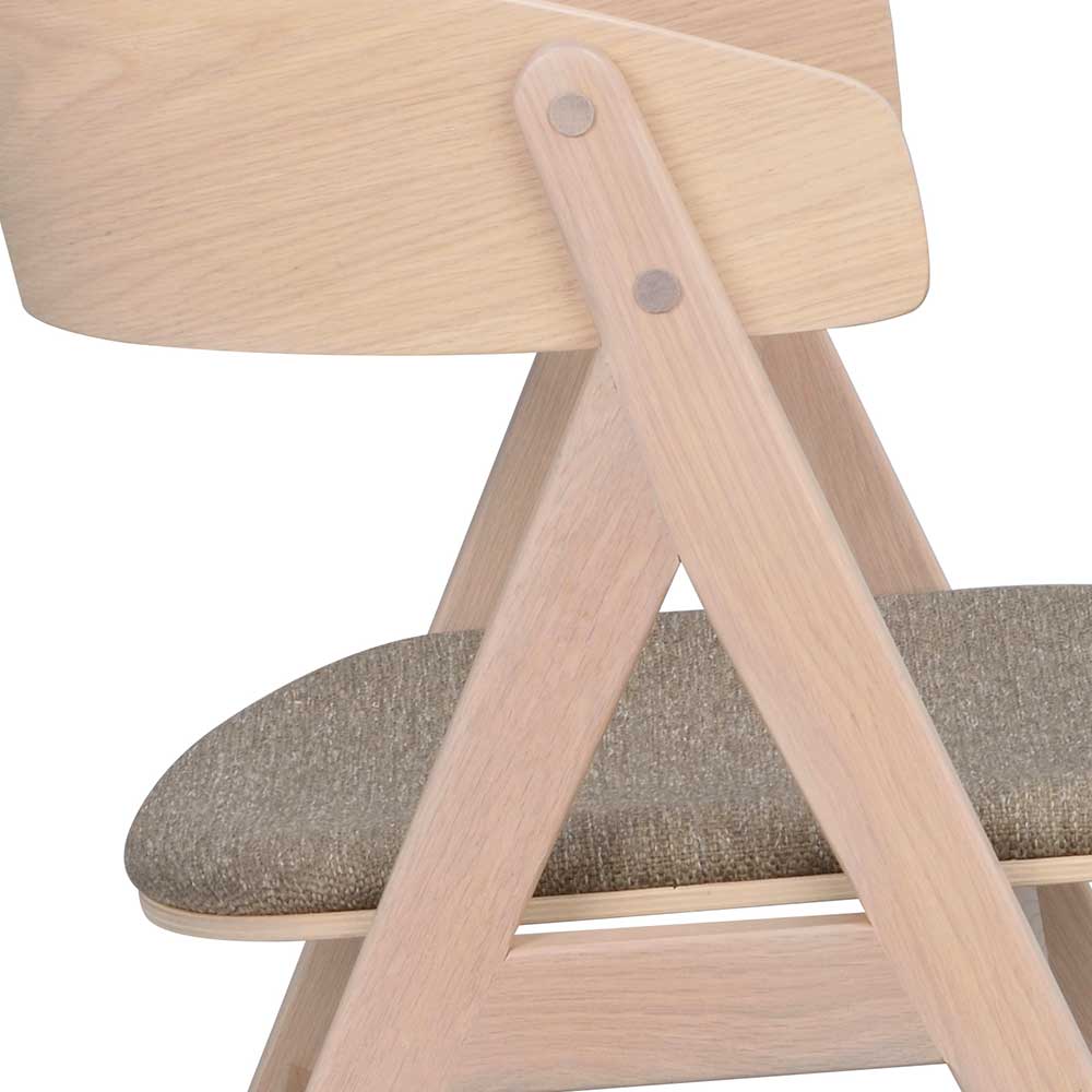 Designstühle in Eiche White Wash - Ezaja (2er Set)