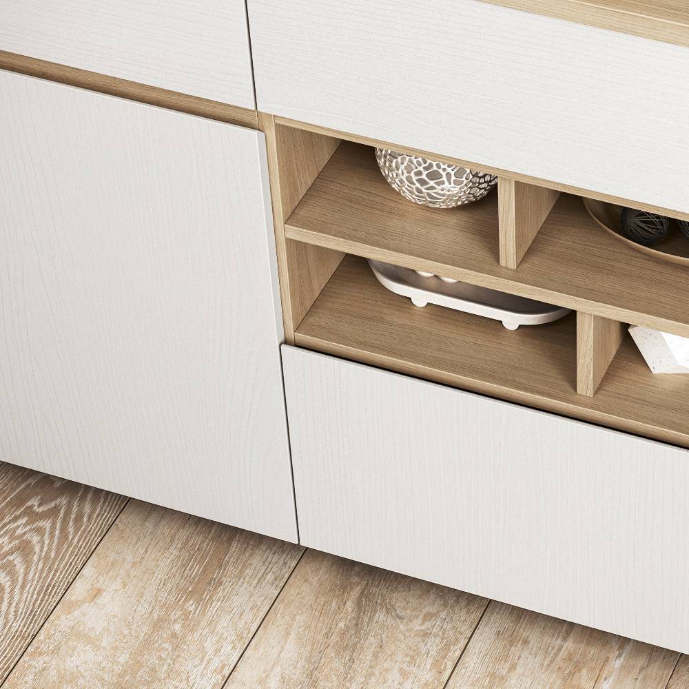 Skandi Buffetschrank in Weiß - Ovidio