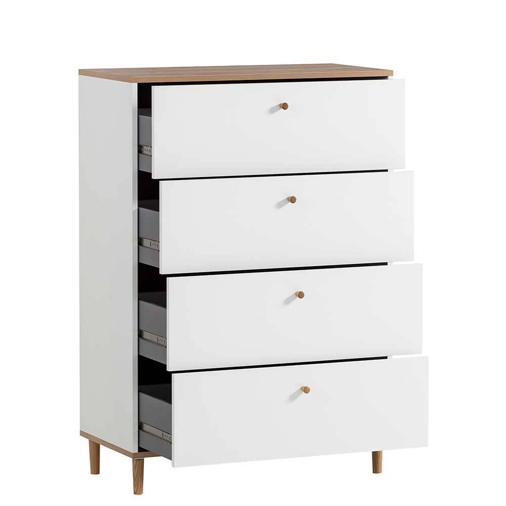 80x117x40 Hochkommode mit vier Schubladen - Ambreros