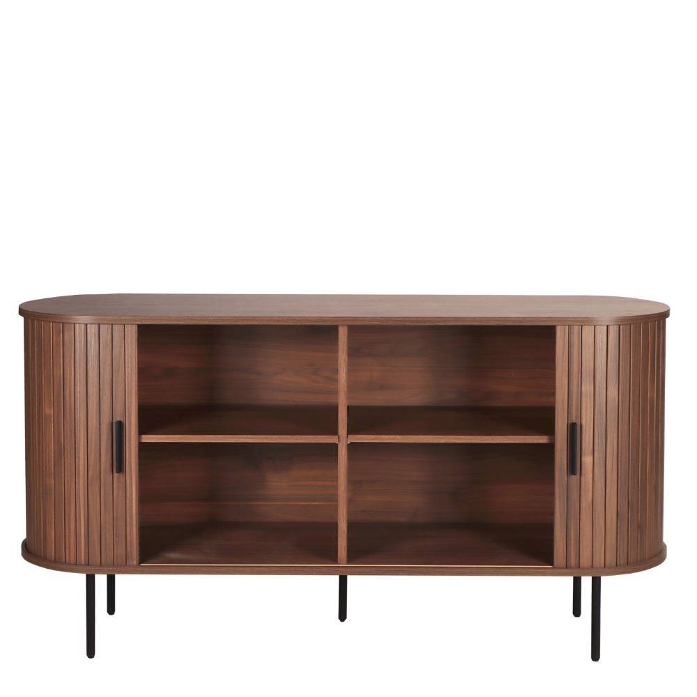 Ovales Sideboard mit Schiebetüren - Arura
