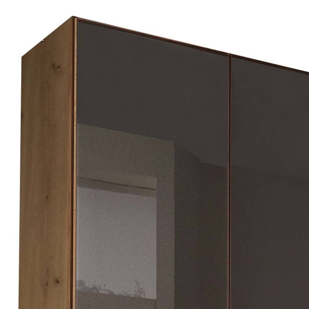 Glasfront-Kleiderschrank mit sechs Türen - Vutonia
