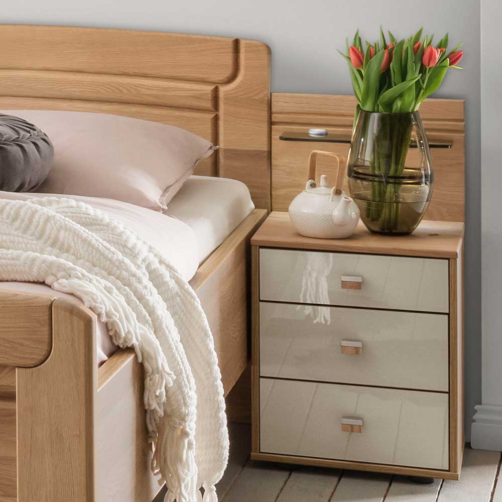 Seniorenbett mit Nachtkommode - Emdsiva (zweiteilig)