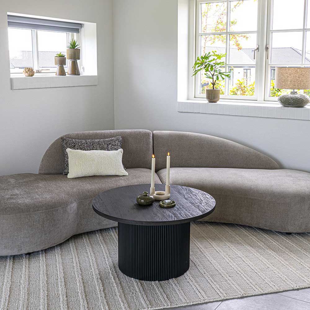 Design Couchtisch in Dunkelbraun - Vegano