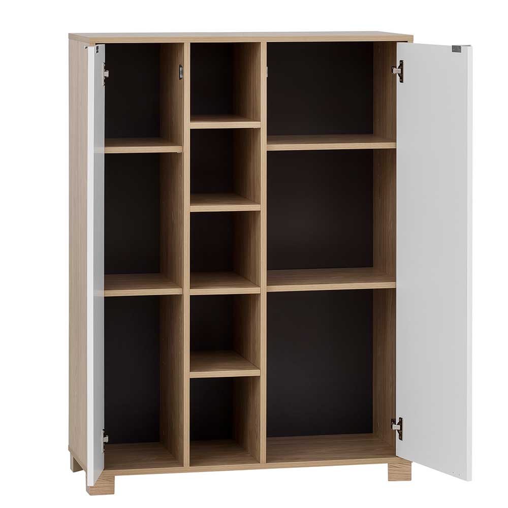 Highboard mit 2 Türen & 5 Fächern - Lombardi