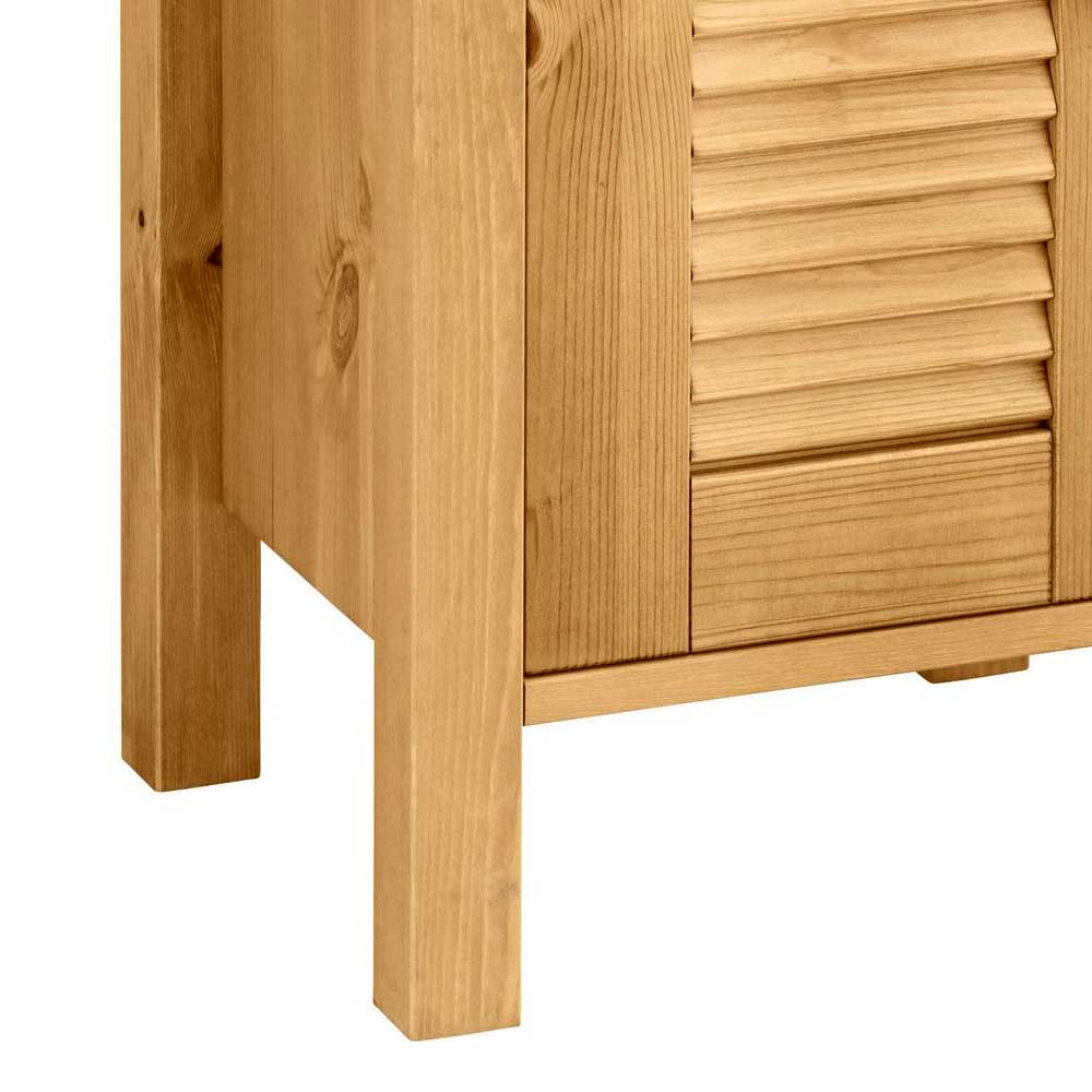 34x86x30 Badschrank mit Lamellentür & Ablage - Zavieca I