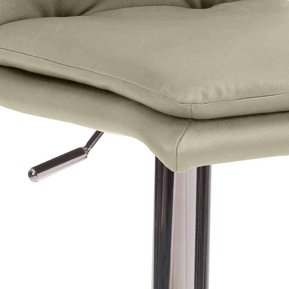 Designer Tresenstuhl in Taupe drehbar - Mattadore