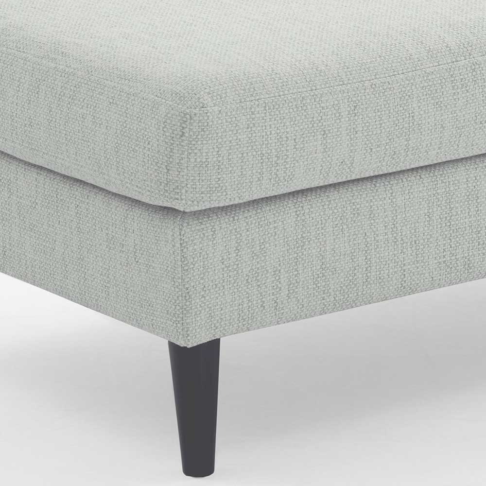 Beistellhocker in Offwhite Stoffbezug - Udessa
