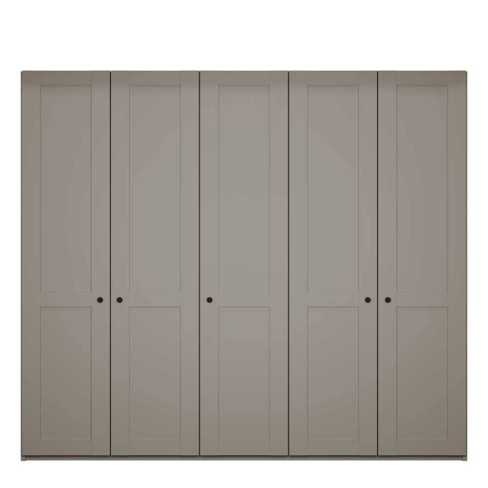 Hellgrauer Schlafzimmerschrank 250 cm breit - Ridonna
