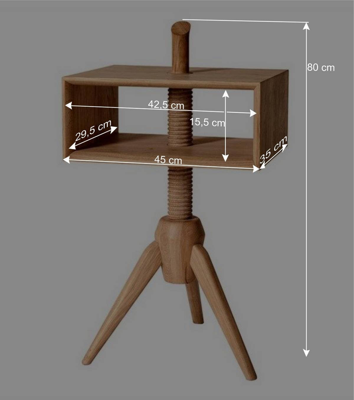 Design Holz Beistelltisch drehbar - Julecas