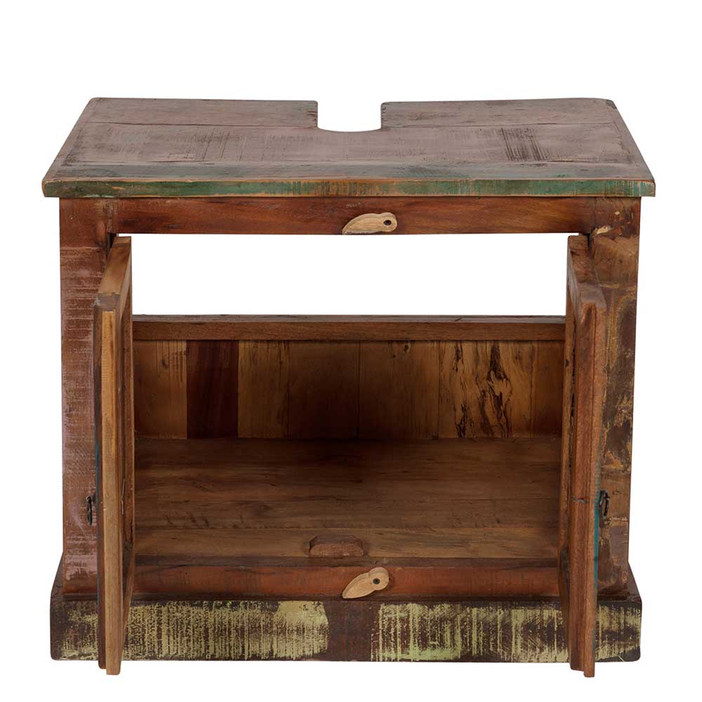 Shabby Badmöbel aus Recyclingholz - Jamaica (fünfteilig)