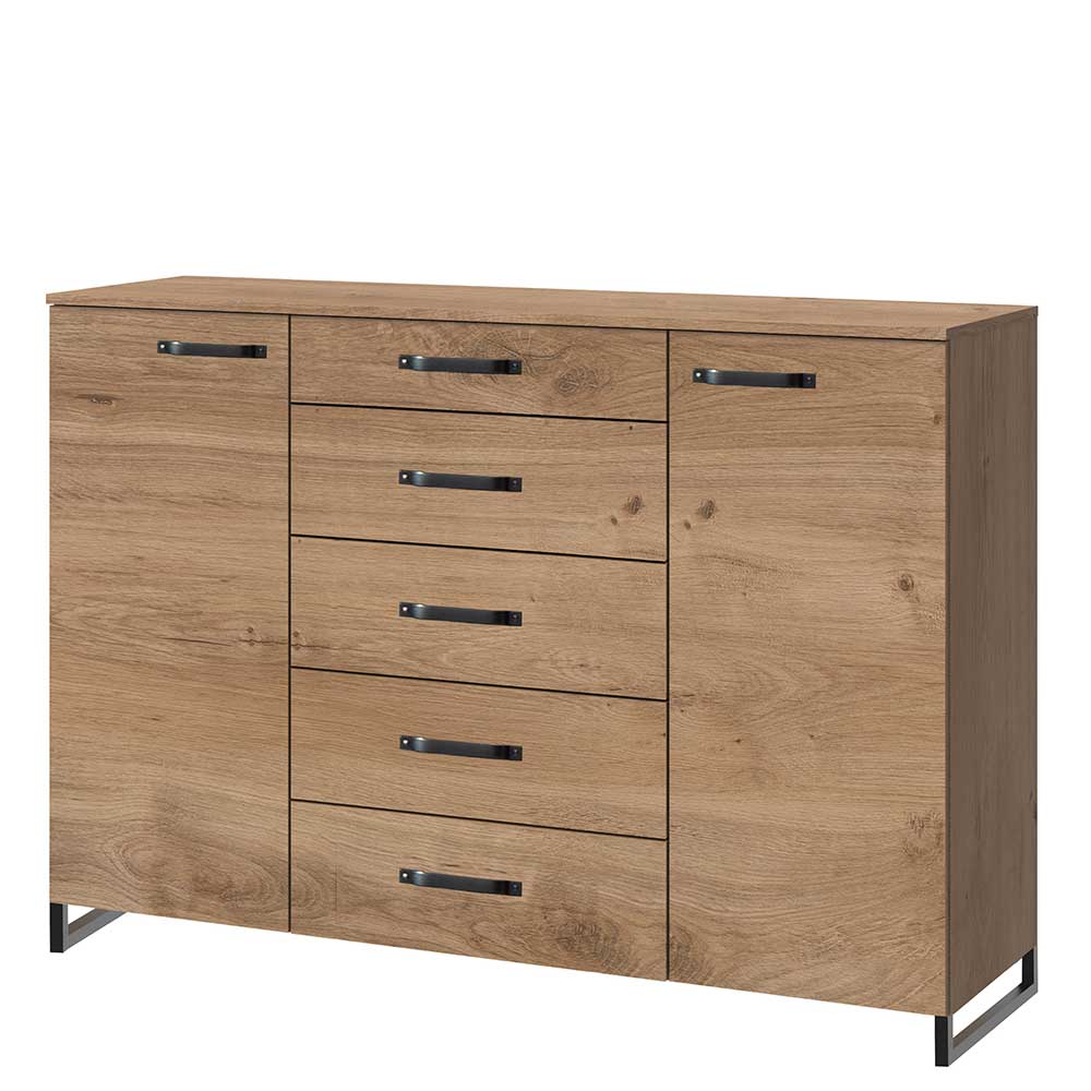 162x102x41 Sideboard mit 5 Schubladen & 2 Türen - Casai