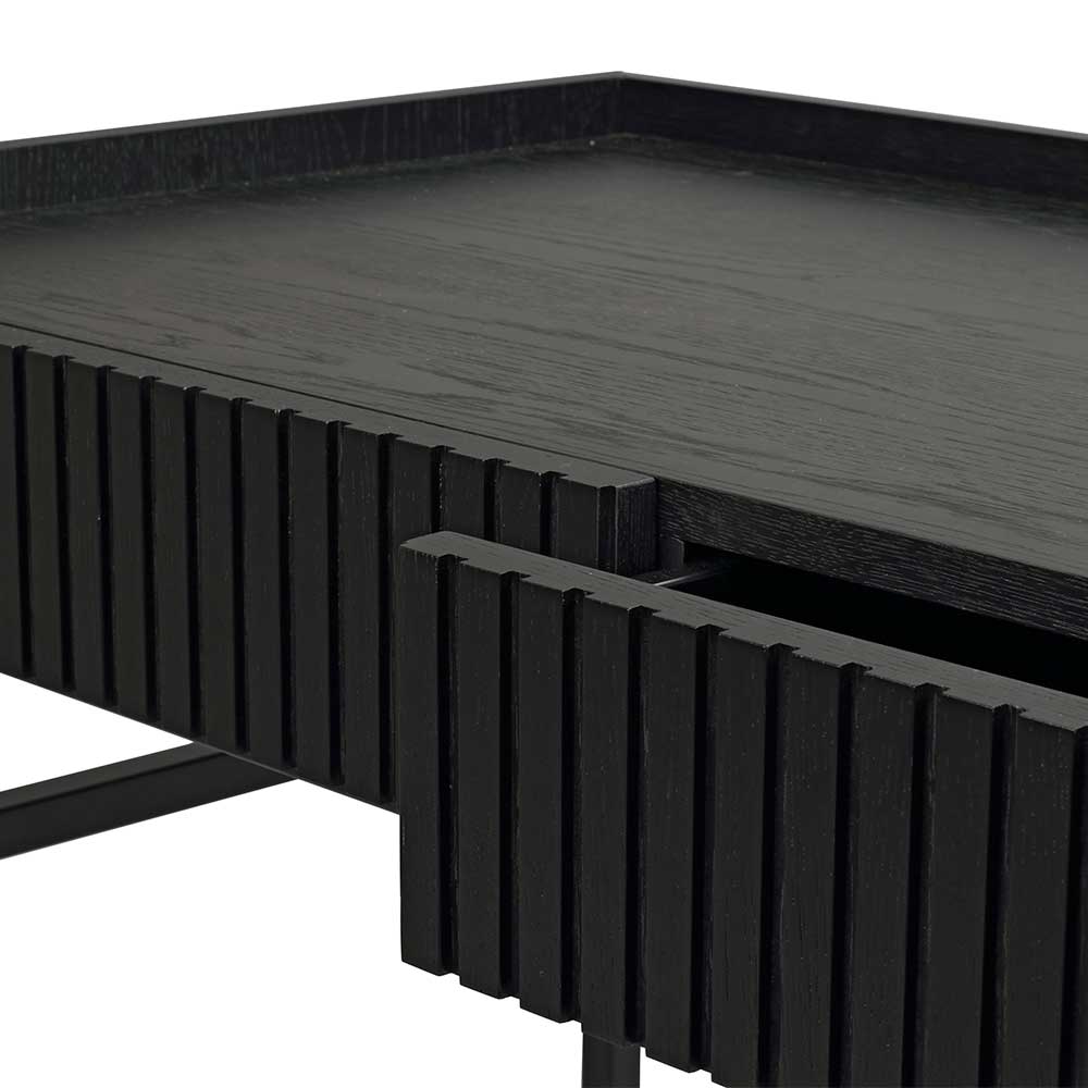 120x82x61 Eleganter Schreibtisch in Schwarz - Coronado