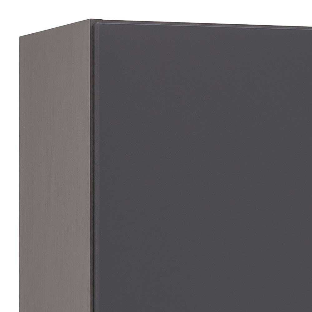 40x185x35 Bad Hochschrank in Grau mit Wildeiche - Agiruan