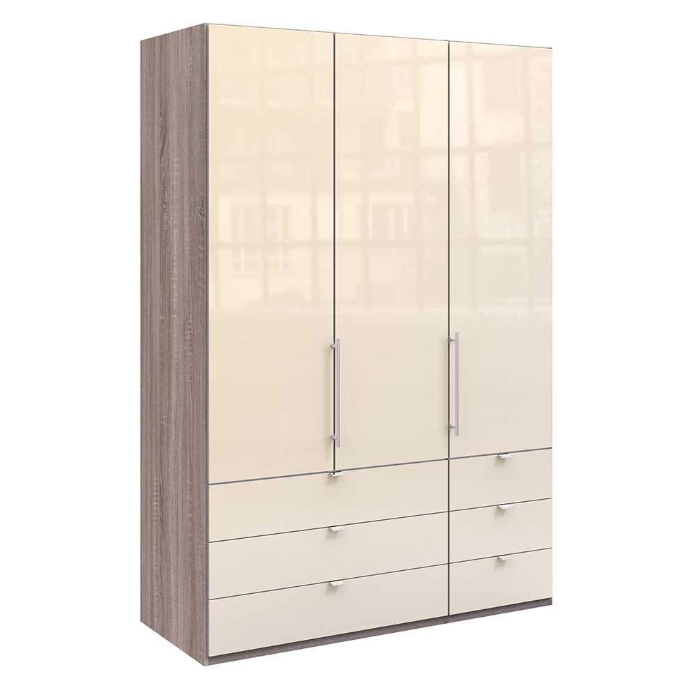 150cm breiter Kleiderschrank mit sechs Schubladen - Membres