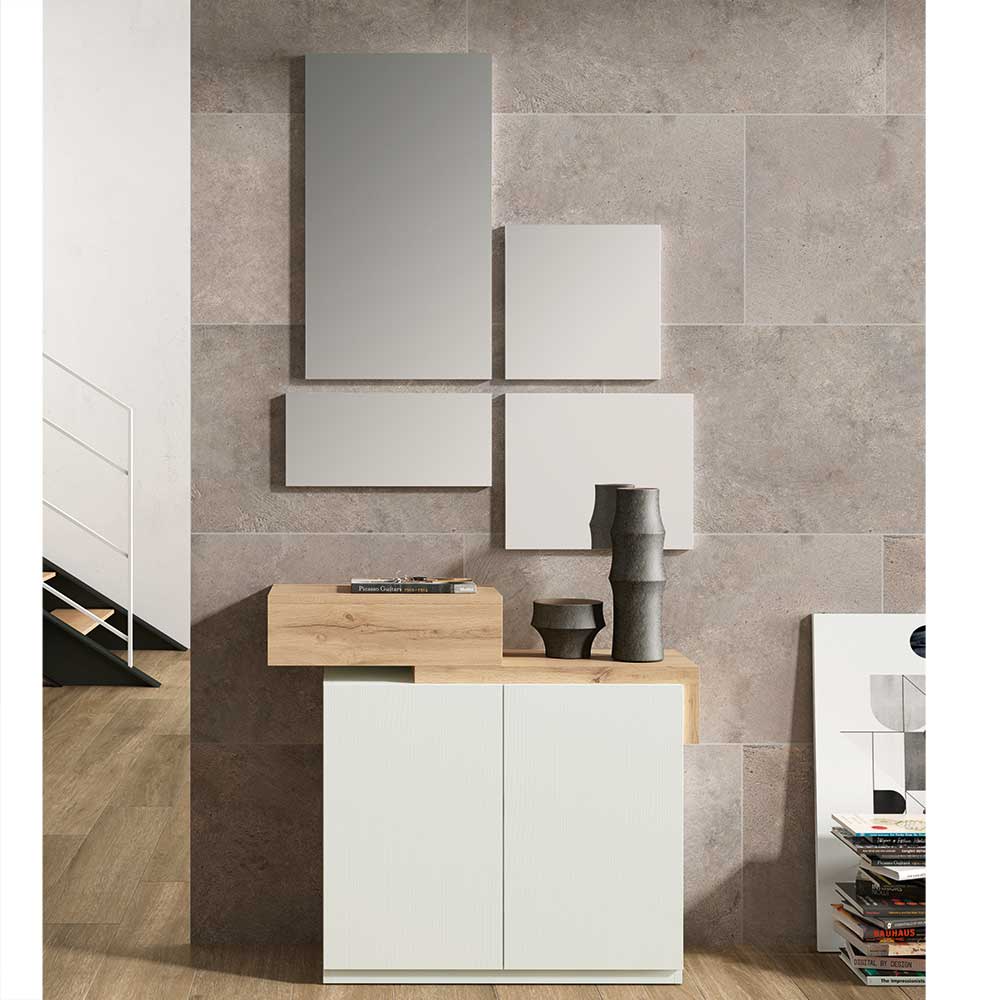Design Flurkommode & Spiegel Set - Gangizo (fünfteilig)