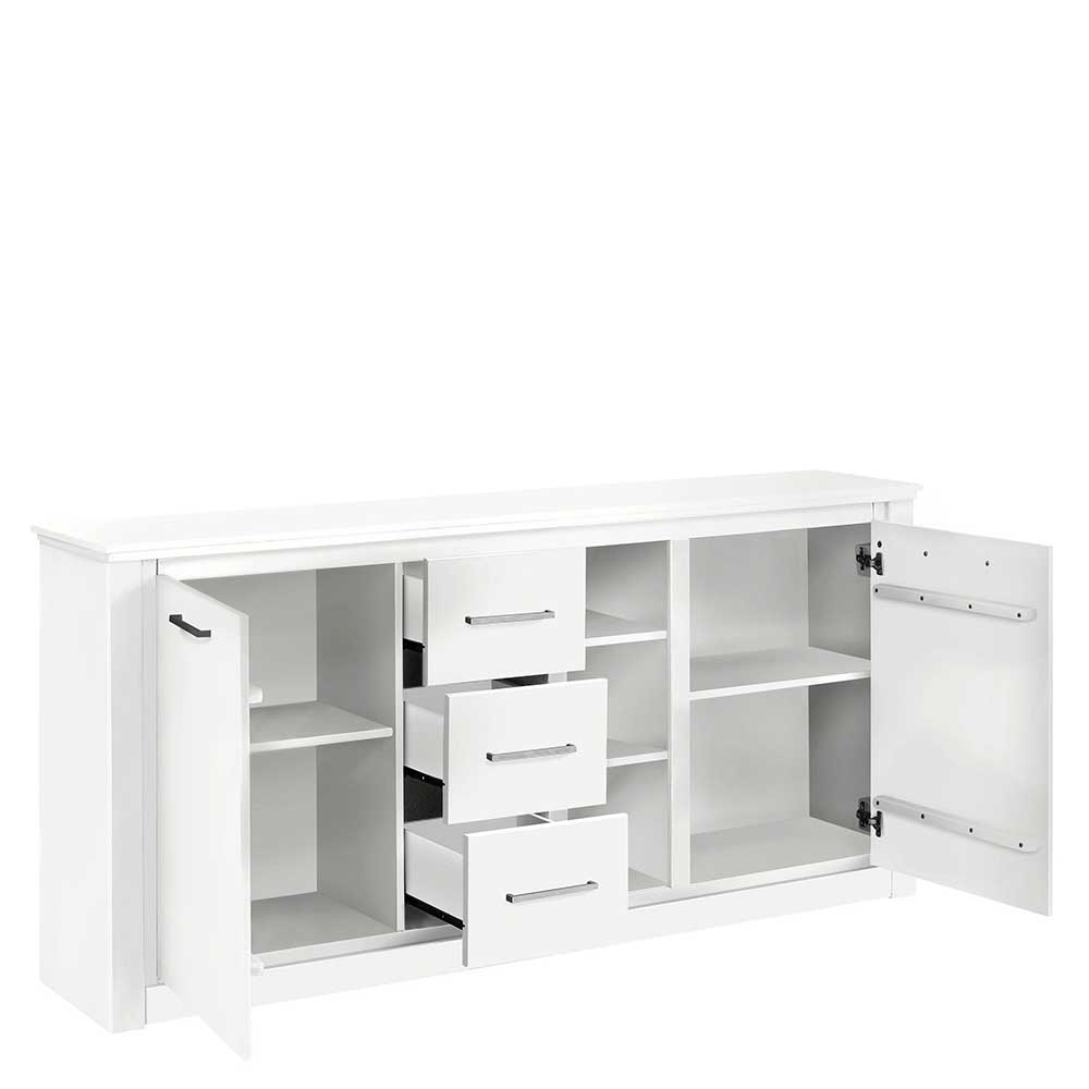 170x82x35 Weißes Sideboard auf Sockel - Enzetra