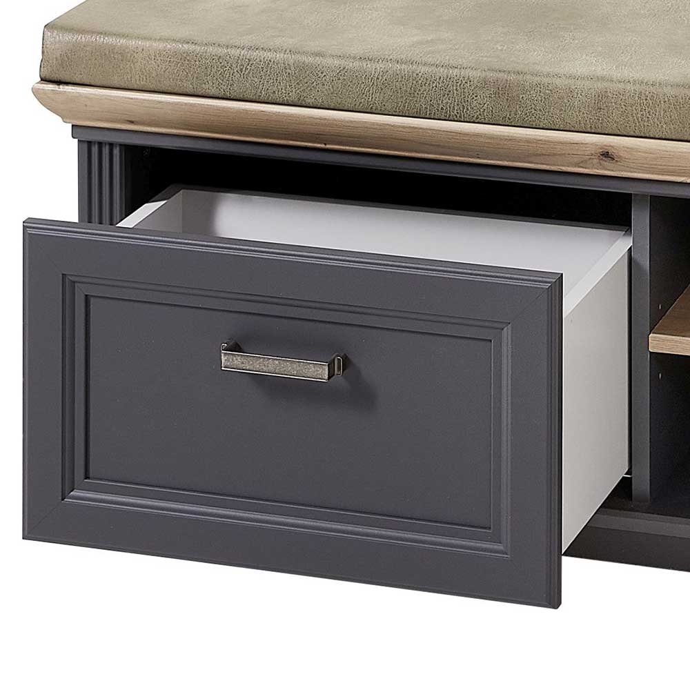Landhaus Flurbank mit Kissen 93x49x41 cm - Thumbs
