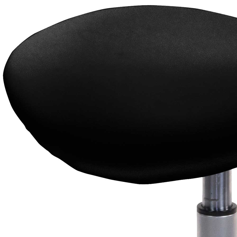 Arbeitshocker mit Sattelsitz in Schwarz - Simeona