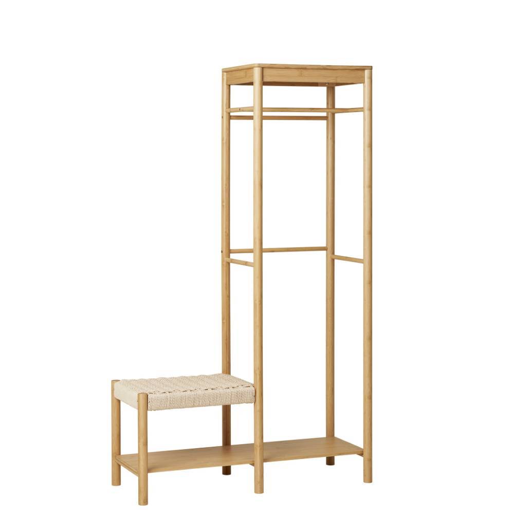 Minimalistische Garderobe aus Bambus - Saridio