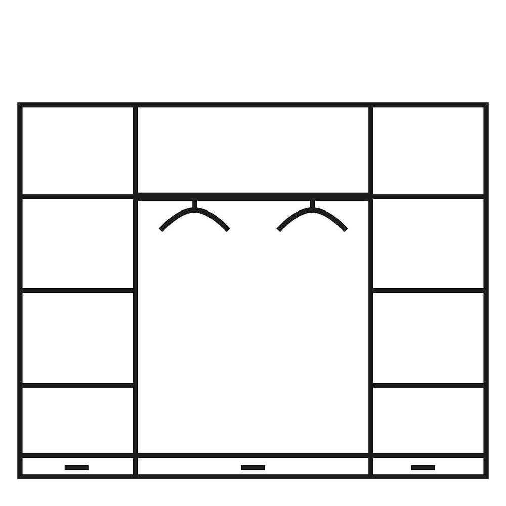 Schiebetüren Schlafzimmerschrank 4-türig - Vocoja