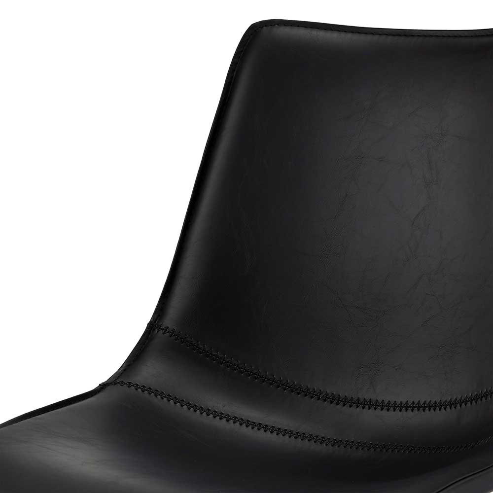 Drehbares Küchenstuhl-Set in Schwarz - Pravoria (2er Set)