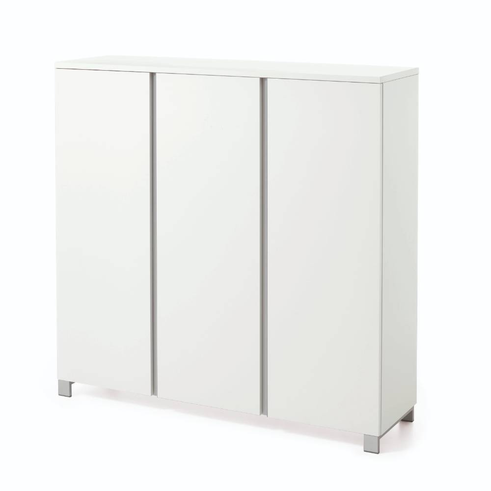 3-türiger Schuhschrank in Weiß - Holdywas