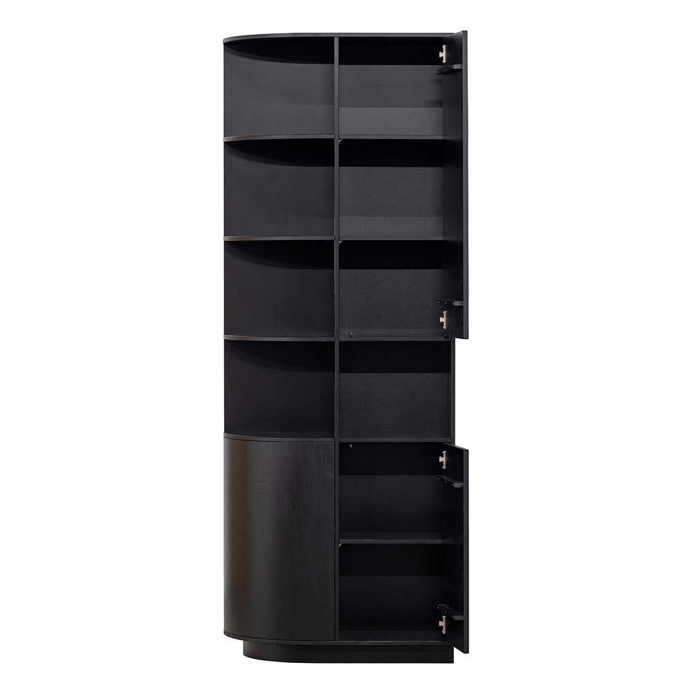 Design Wohnzimmerschrank links abgerundet - Niwidus