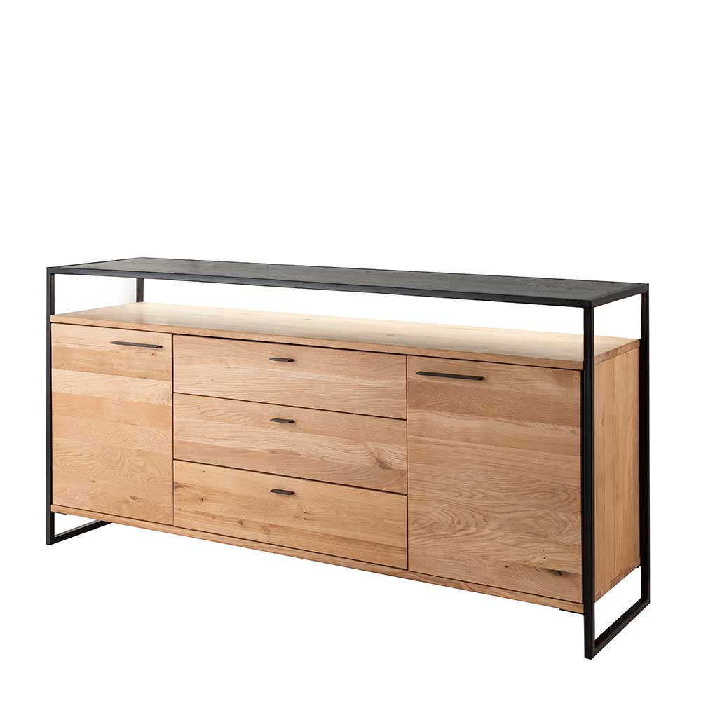 Industrial Sideboard aus Wildeiche Massivholz - Manarola