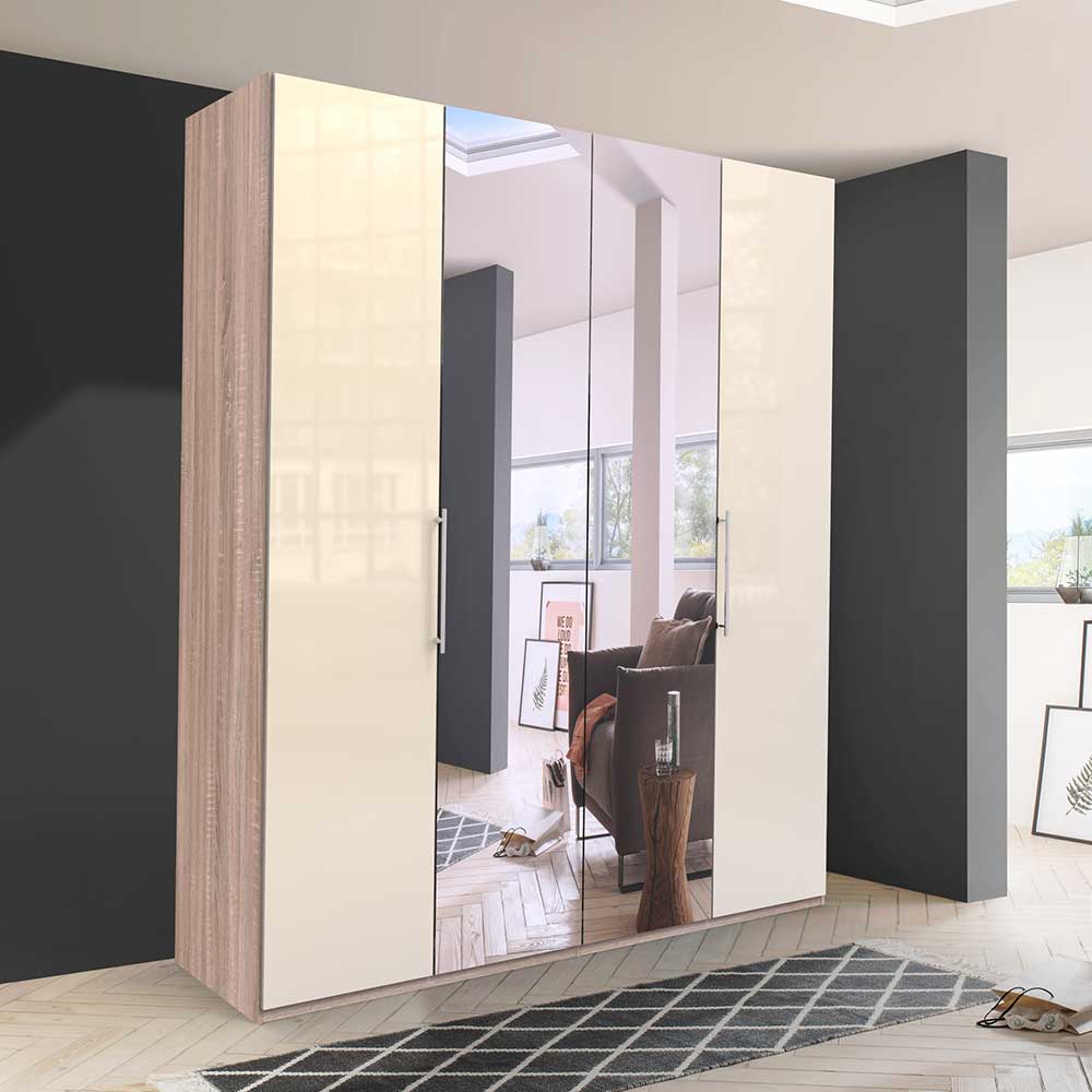 Gleittüren-Schrank mit zwei Spiegeln - Rativian