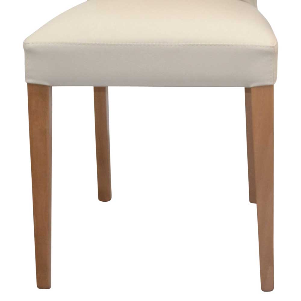 Kunstleder Polsterstühle in Beige - Boners (2er Set)