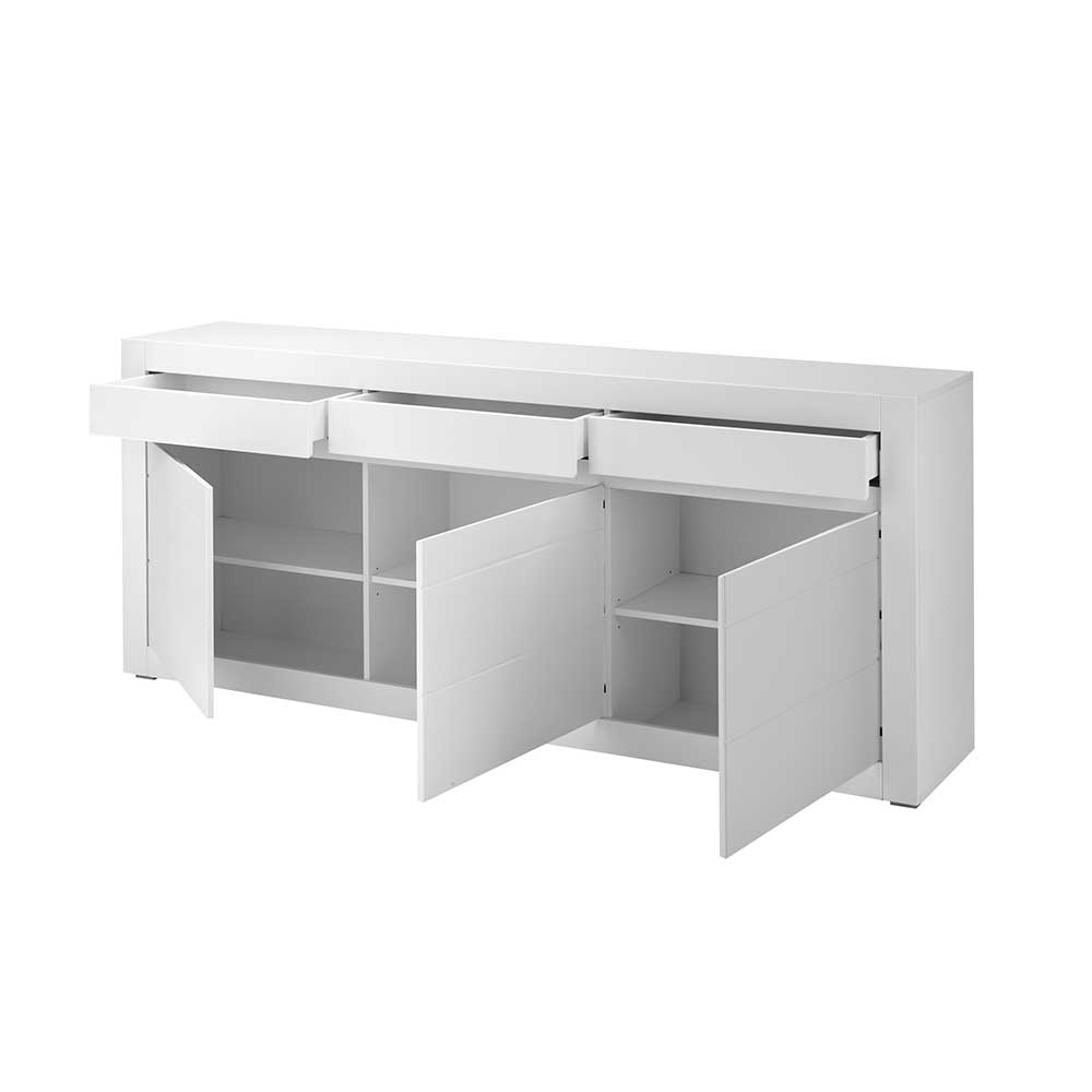 Weißes Sideboard mit 217 cm Breite - Ilana