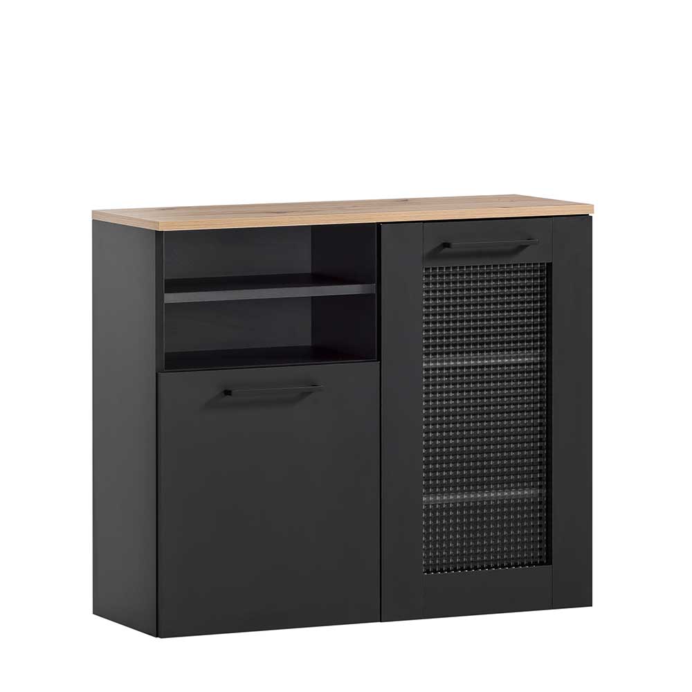 Hängender Badschrank mit zwei Fächern und Türen - Riguna