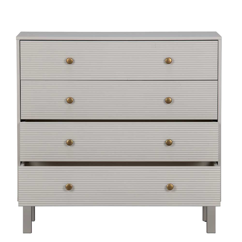 94x91x52 cm Skandi Kommode in Grau - Huvina
