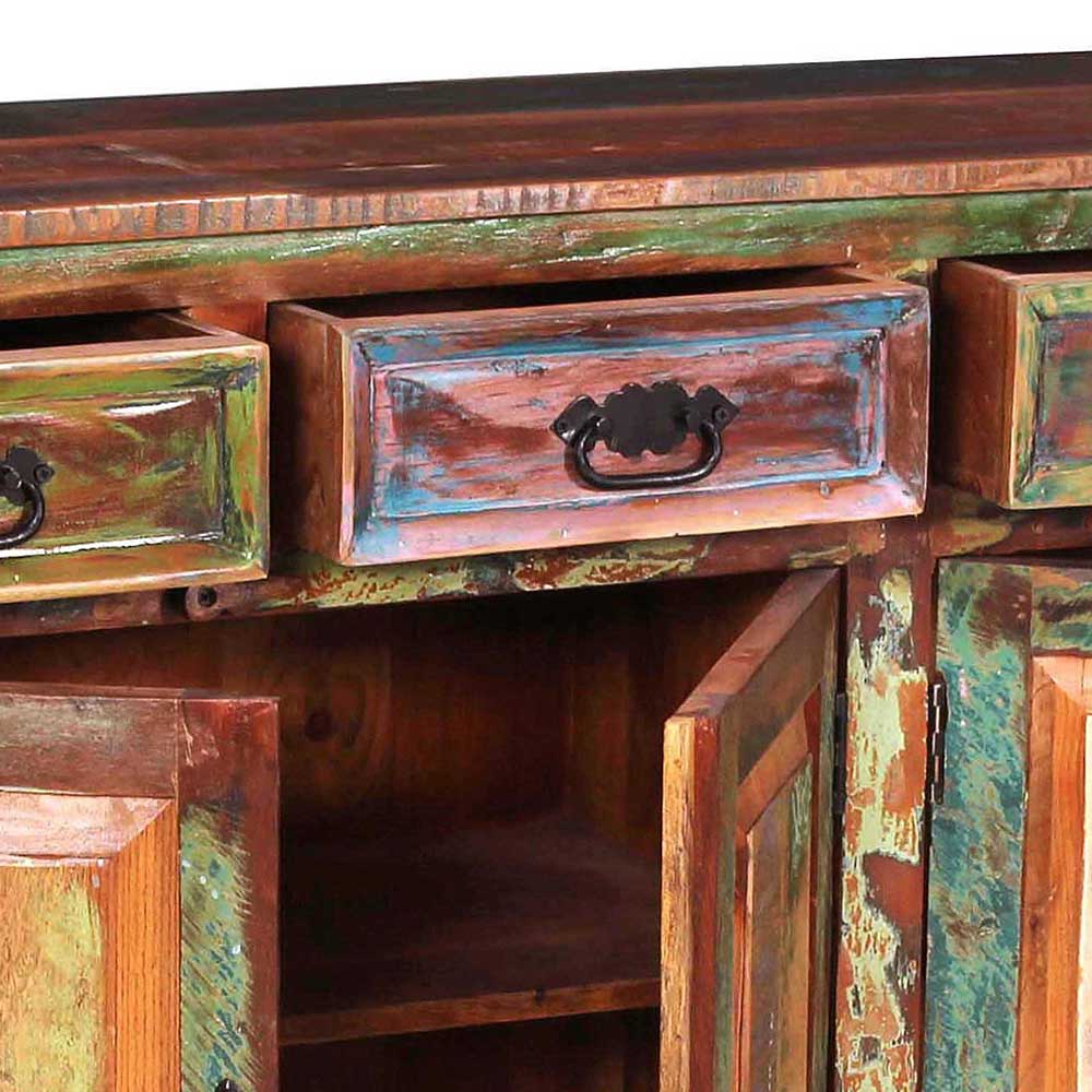 160x80x40 Shabby Chic Sideboard auf Sockel - Jamaica