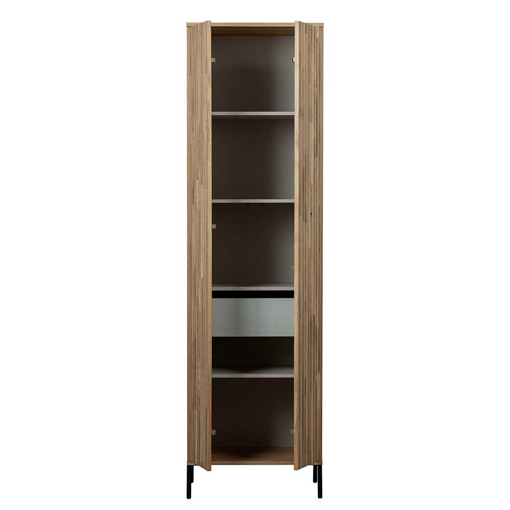 2-türiger Schrank in Eiche & Schwarz - Banyo