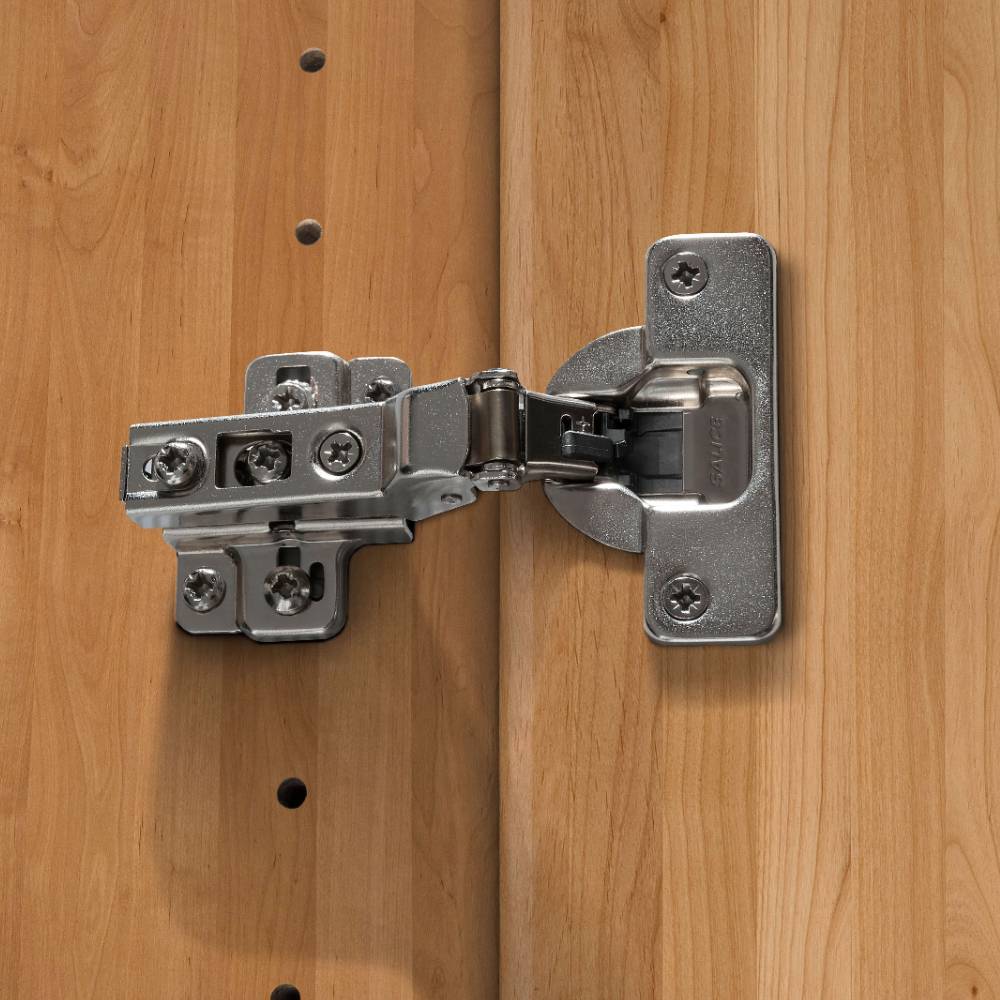 Metallscharnier für Kleiderschranktür in heller Holzoptik Buche – Murray