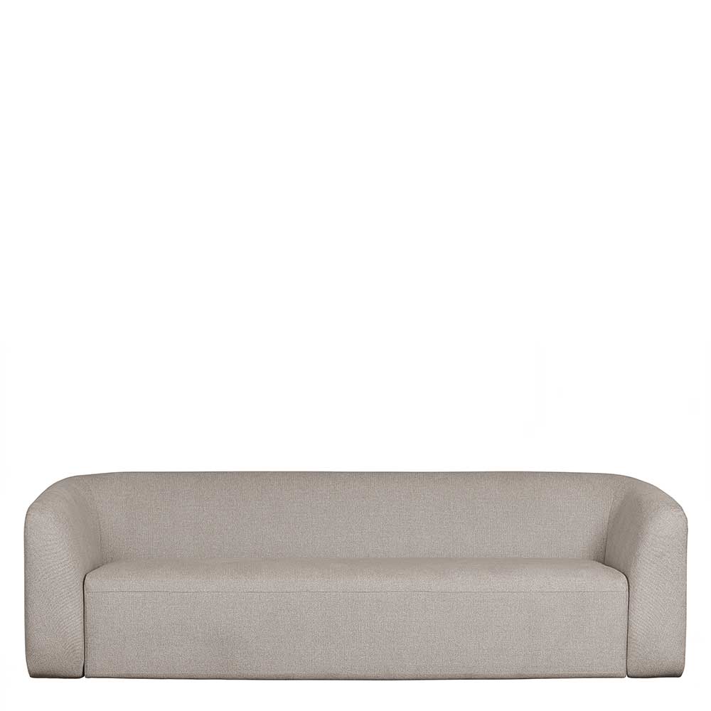 Scandi Couch in Offwhite Chenille Stoff frontal – Formentera