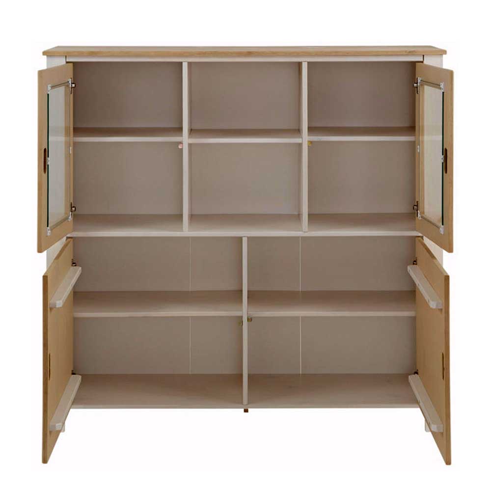 125x120x35 Highboard Scandi Style zweifarbig - Airina