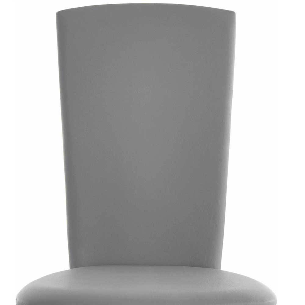Hochlehner Stühle in Grau & Alu - Bobila (4er Set)