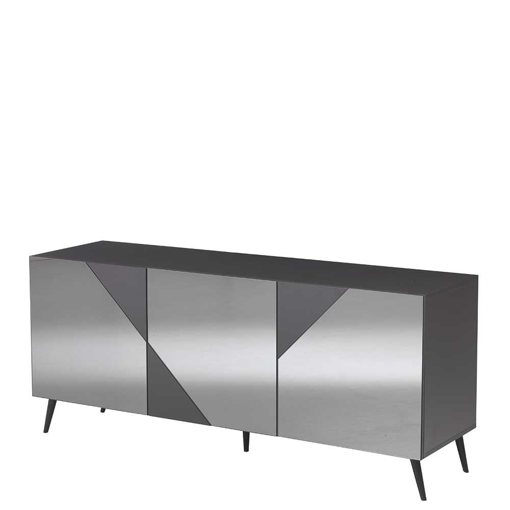 Sideboard teilweise mit Spiegelglas beschichtet - Razepta I