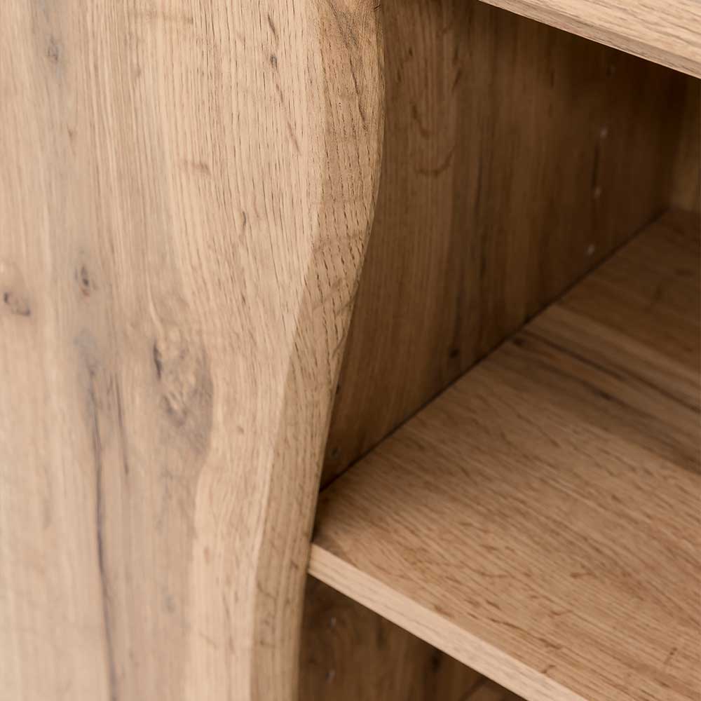 Holzoptik Badezimmerschrank mit Baumkante - Tofias