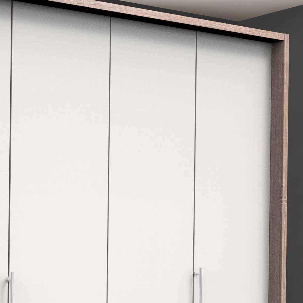 Kleiderschrank kombiniert 2 Falttüren - Vaclyn