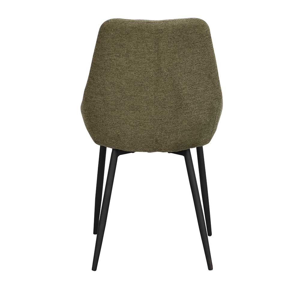 Stoff Esszimmerstühle in Khaki - Amrosa (2er Set)