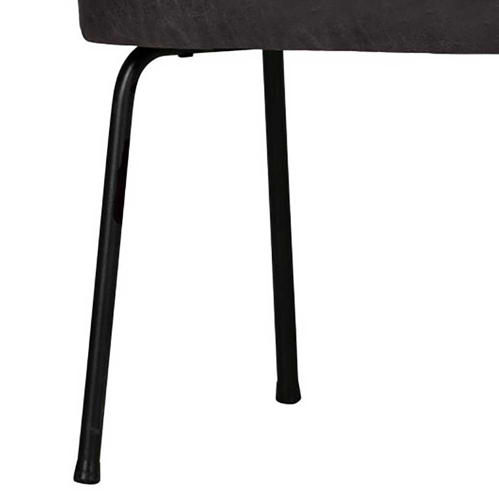 Esstischsofa aus Recyclingleder und Metall - Marietta