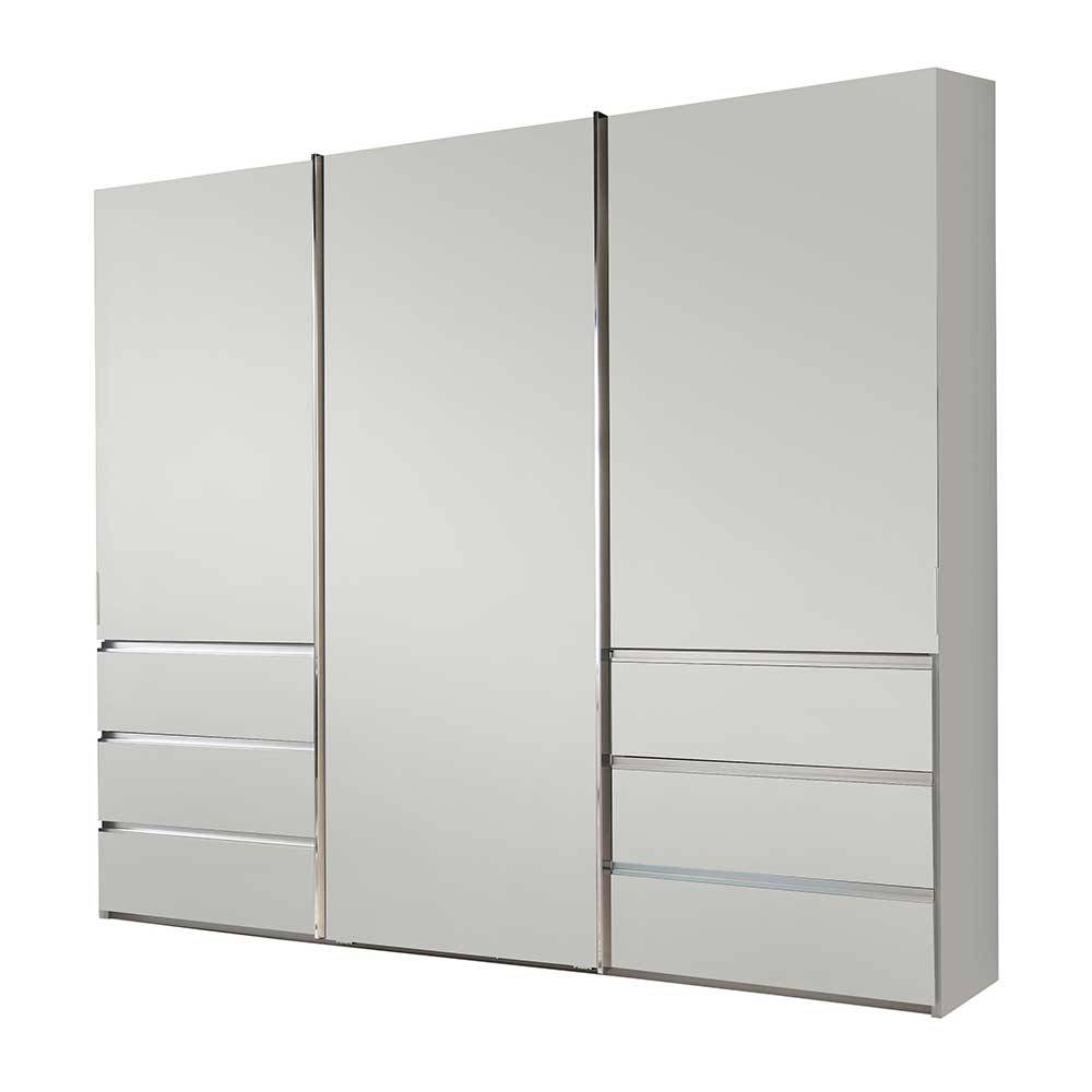 Weißer Schiebetürenschrank 3-türig - Fachet