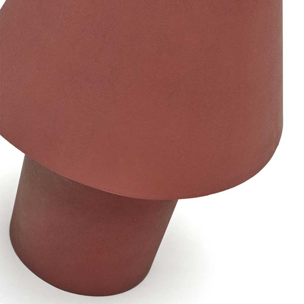 Metall Tischleuchte in Terracotta - Dorian