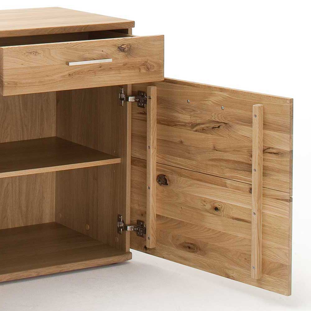 Echtholz Sideboard in Eiche Bianco - Crokas